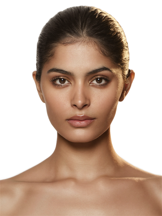 Close-up of the under-eye area
