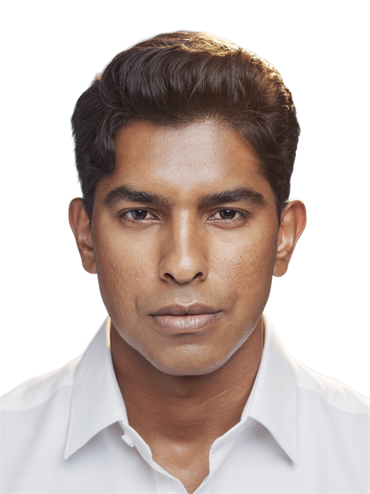 Portrait showing skin texture and tone